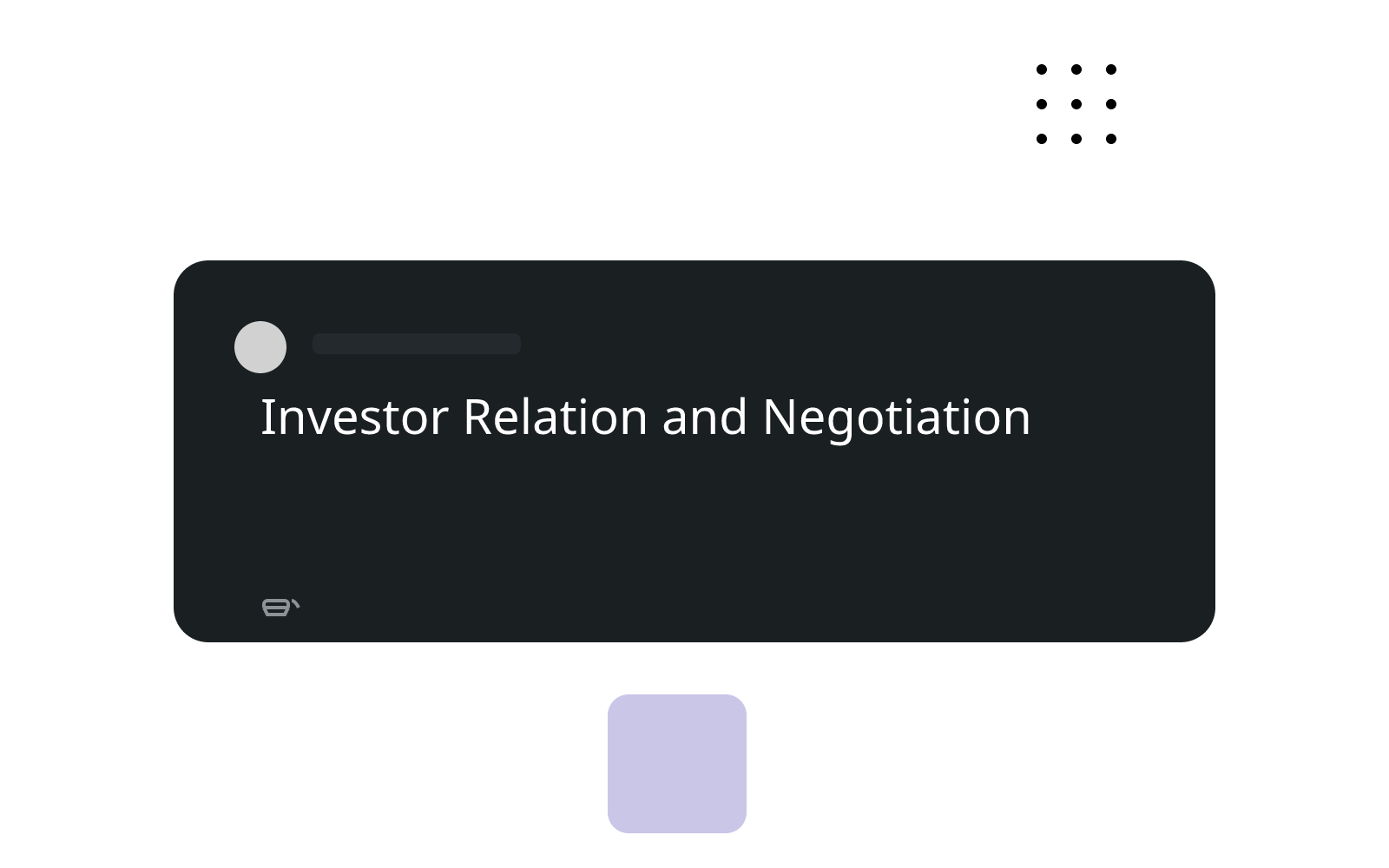 Investor Relation and Negotiation illustration